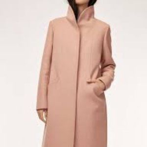 Aritzia Wilfred Cocoon Coat in Petale